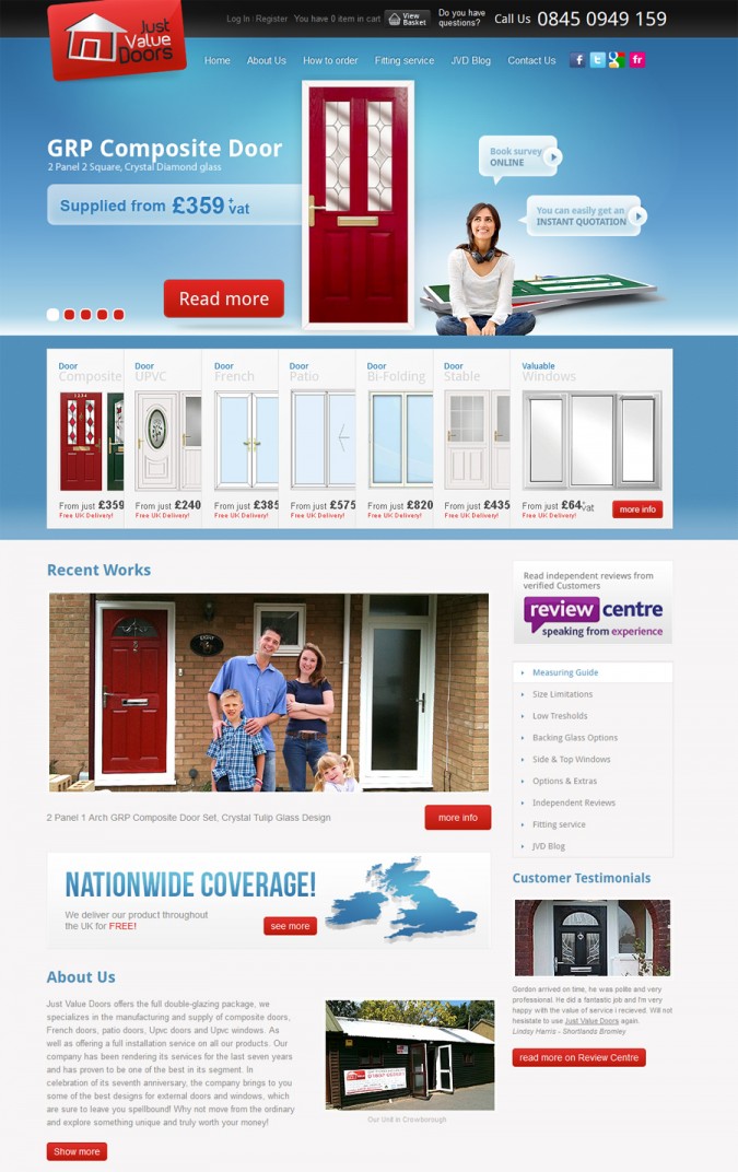 Just Value Doors have a new website