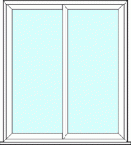 2 panel patio door