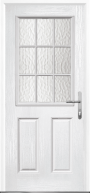2 Panel 1 Grill composite front door