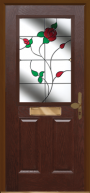 2 Panel 1 Square composite front door