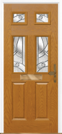 2 Panel 4 Square composite front door