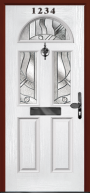 2 Square 1 Arch composite front door