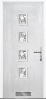 4 Square composite front door