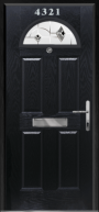 4 Panel 1 Arch composite front door