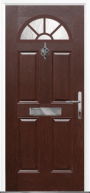 4 Panel Sunburst composite front door