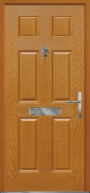 6 panel composite front door