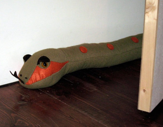 keep heat inside with a snake Just Value Doors