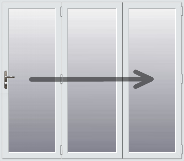 3 Pane UPVC Bifold Door