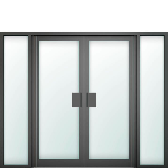 Aluminium Commercial Door Style 43