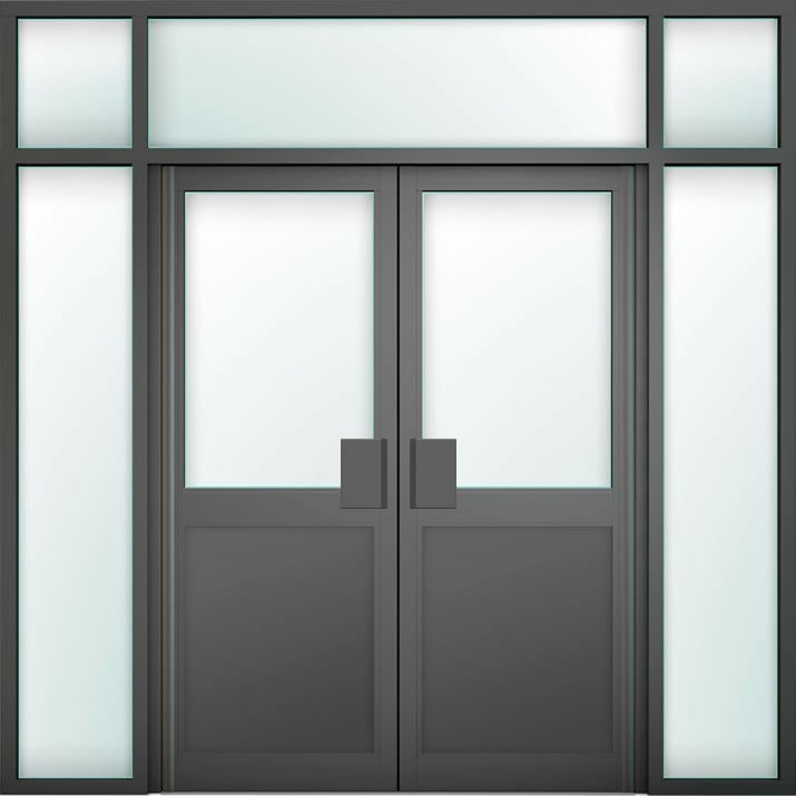 Aluminium Commercial Door Style 48