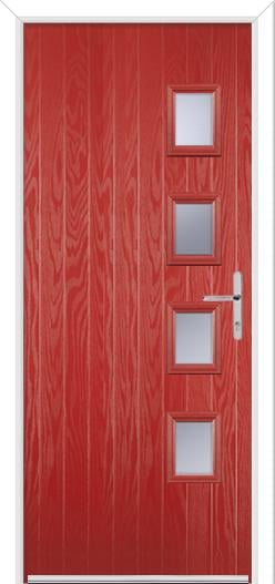 4 Square Handle Composite Door