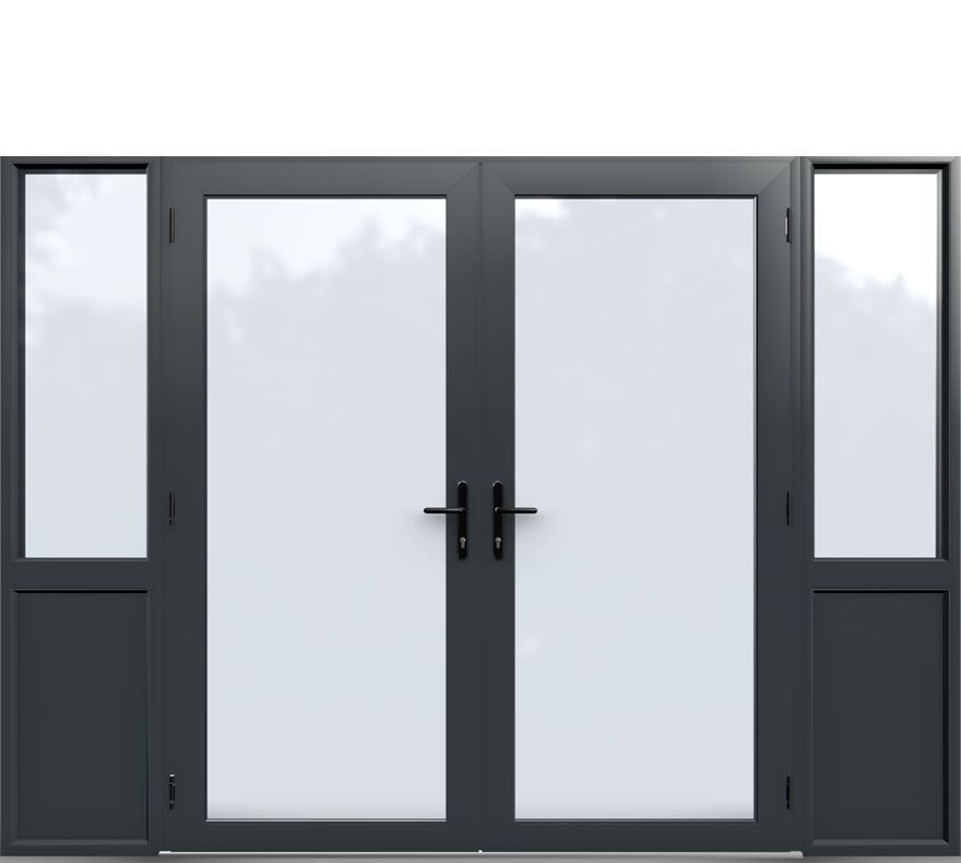 Aluminium French Door Style 17