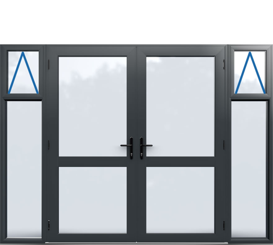 Aluminium French Door Style 21