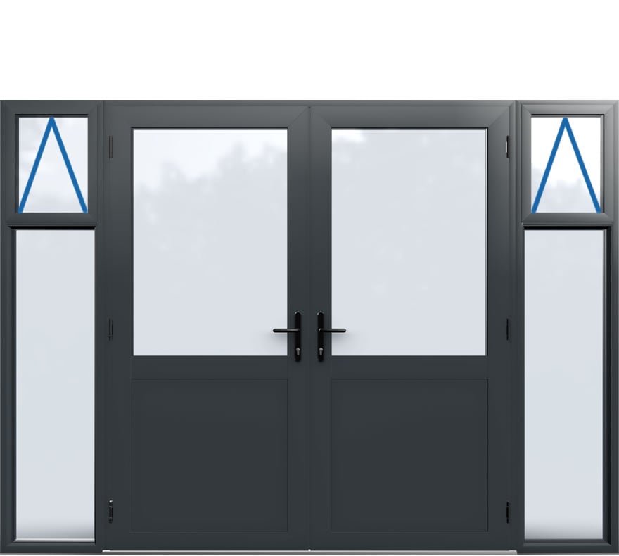 Aluminium French Door Style 22
