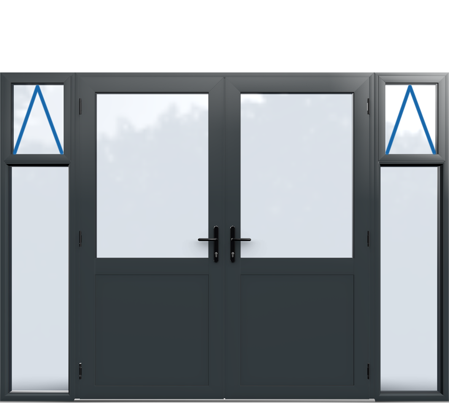 Aluminium French Door Style 22