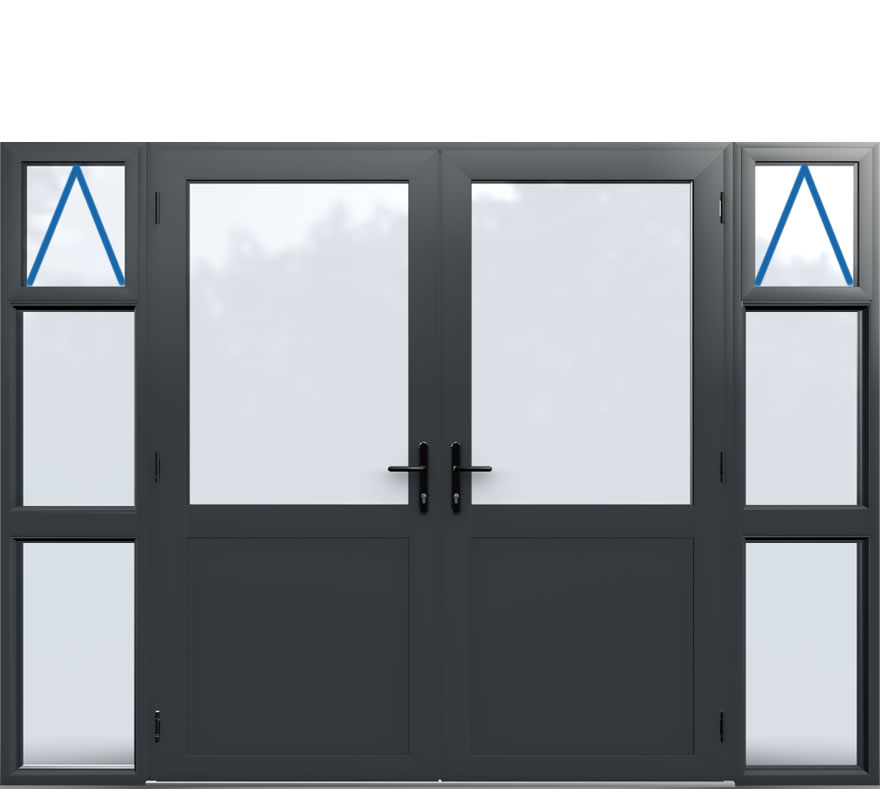 Aluminium French Door Style 23