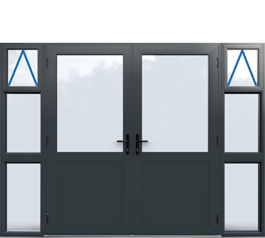 Aluminium French Door Style 23