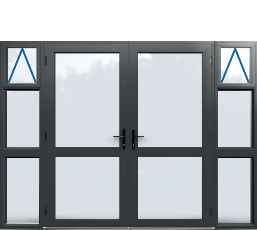 Aluminium French Door Style 25