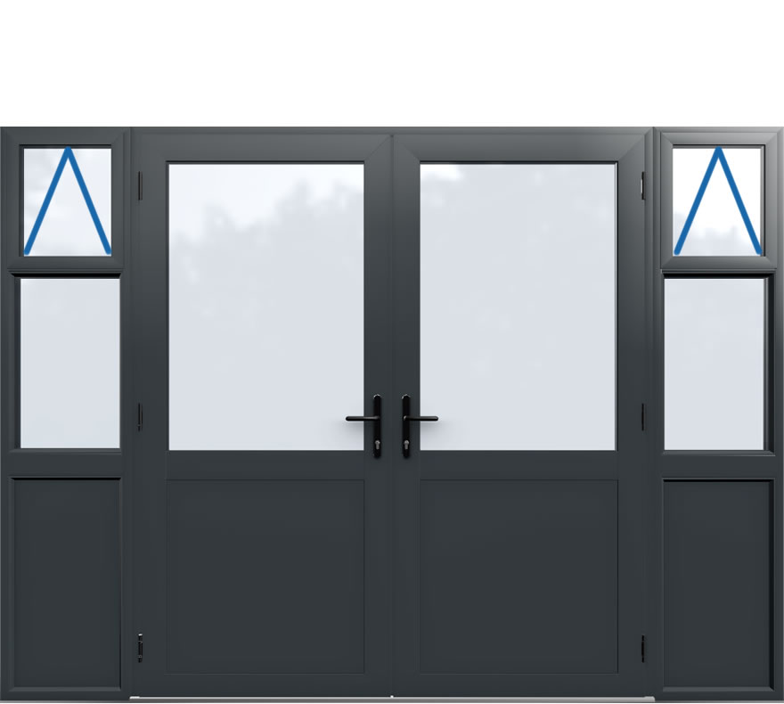 Aluminium French Door Style 26