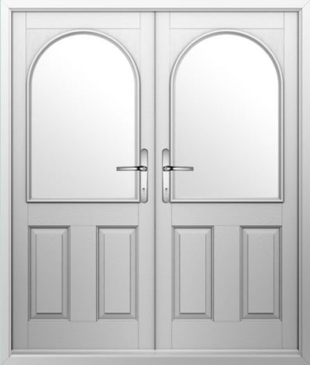 2 Panel 1 Arch Composite French Door