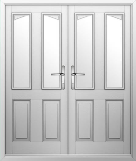 2 Panel 2 Angle Composite French Door