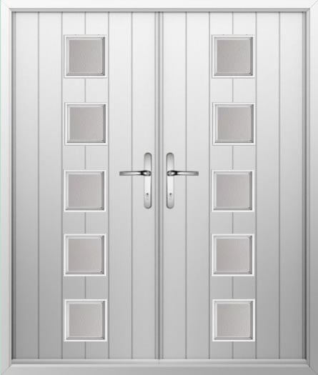 5 Square Composite French Door