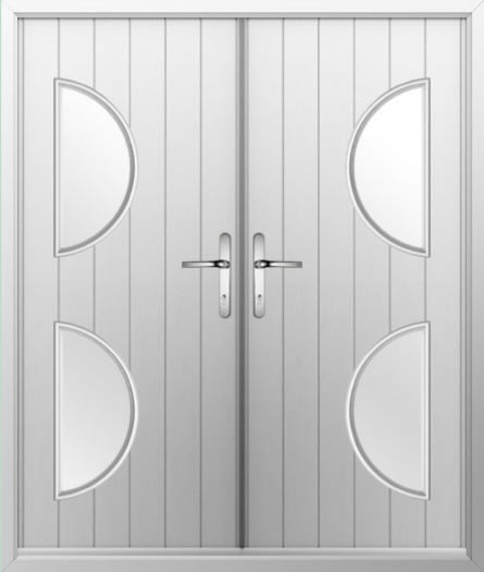 Double Moon Composite French Door