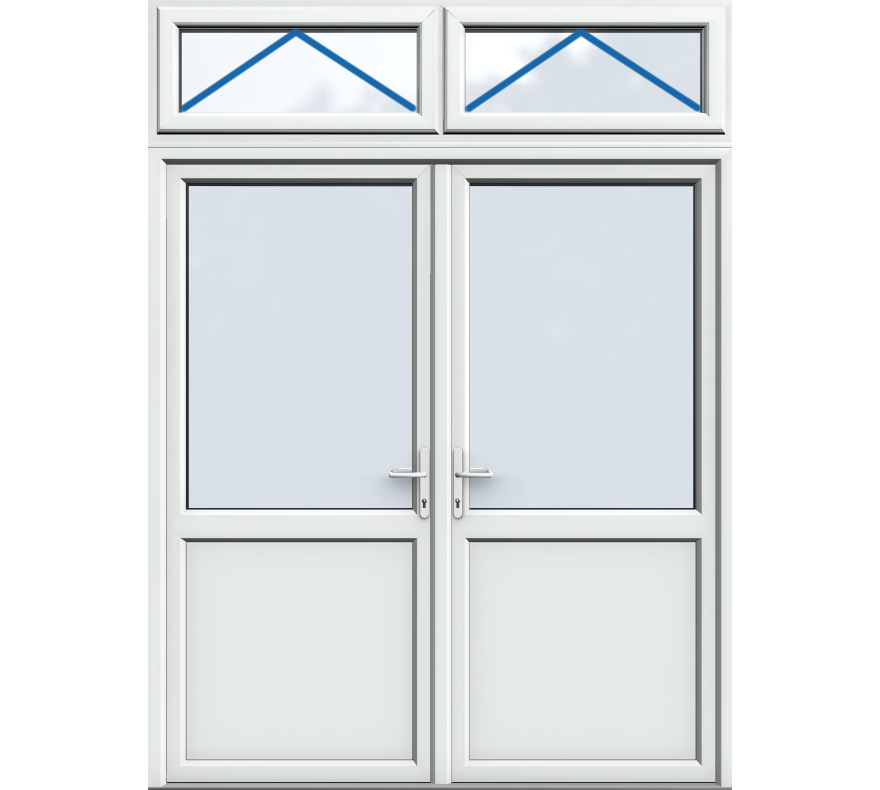 Top Light Inc Openers, Midrail Panel, UPVC French Door