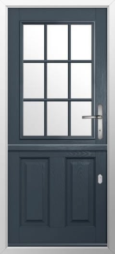 Composite stable door 2 Panel 1 Grill style