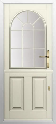 Composite stable door 2 Panel Sunburst style