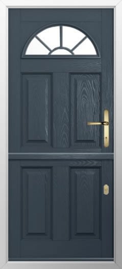 Composite stable door 4 Panel Sunburst style