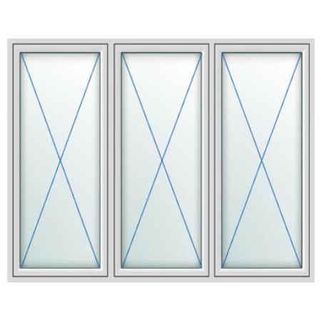 UPVC Flush Windows Style 36