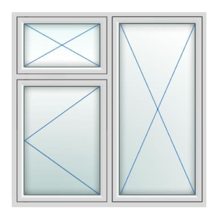 UPVC Flush Windows Style 58