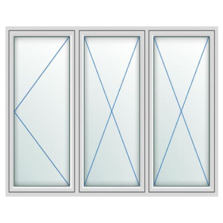 UPVC Flush Windows Style 63