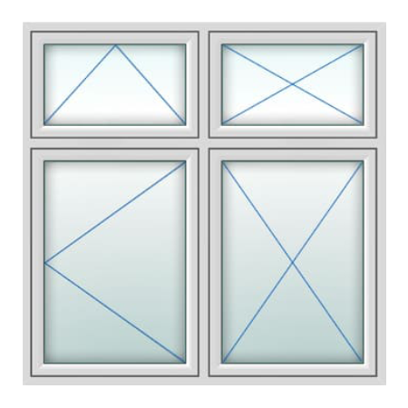 UPVC Flush Windows Style 69