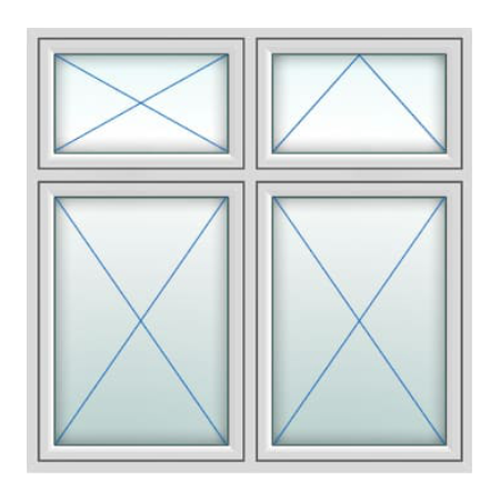 UPVC Flush Windows Style 81